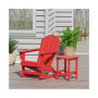 2-Piece Set Outdoor Adirondack Rocking Chair with Side Table