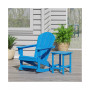 2-Piece Set Outdoor Adirondack Rocking Chair with Side Table