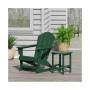 2-Piece Set Outdoor Adirondack Rocking Chair with Side Table