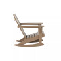 2-Piece Set Outdoor Adirondack Rocking Chair with Side Table