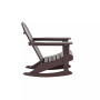2-Piece Set Outdoor Adirondack Rocking Chair with Side Table