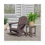 2-Piece Set Outdoor Adirondack Rocking Chair with Side Table