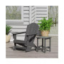 2-Piece Set Outdoor Adirondack Rocking Chair with Side Table