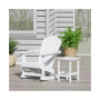 2-Piece Set Outdoor Adirondack Rocking Chair with Side Table
