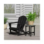 2-Piece Set Outdoor Adirondack Rocking Chair with Side Table