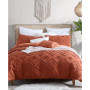 Astonishing Rukai Clip Jacquard Gauze 5 Piece Comforter Set, Full/Queen