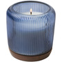 Firefly Gem Fluted Glass Blue Tuberose Candle, 10 oz.