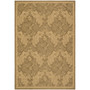 Courtyard Gold and Natural 6'7" x 9'6" Sisal Weave Outdoor Area Rug