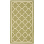 Courtyard Green and Beige 2'7" x 5' Outdoor Area Rug
