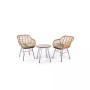 3-Piece Wicker Outdoor Patio Conversation Set