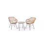3-Piece Wicker Outdoor Patio Conversation Set