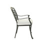 Dining Arm Chair, Cast Silver, Set of 2