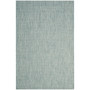 Courtyard Aqua and Gray 5'3" x 7'7" Outdoor Area Rug
