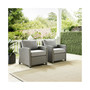 Bradenton 2 Piece Outdoor Wicker Chair Set