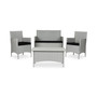 Chrystie Outdoor 4-Pc. Seating Set (1 Loveseat, 2 Chairs & 1 Coffee Table)