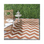 Courtyard Terracotta and Beige 5'3" x 7'7" Outdoor Area Rug