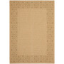 Courtyard Natural and Gold 6'7" x 9'6" Sisal Weave Outdoor Area Rug
