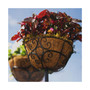 Black Planter Garden Pole Stake, Black, Coco Liner Pack of 2