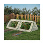 Pop Up Mini Greenhouse w/ Roll Up Doors & PE Cover, 95" x 47" x 30"