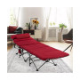 Folding Retractable Travel Camping Cot w/Removable Mattress & Carry Bag