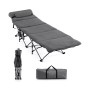 Folding Retractable Travel Camping Cot w/Removable Mattress & Carry Bag