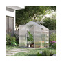 4' L x 6' W Outdoor Walk-In Cold Frame Garden Greenhouse Planter