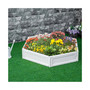 4' x 2' Raised Garden Bed, Plastic Open Planter Box, White