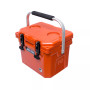 10 | 10.6 Qt. Premium Cooler with 2 Molded-in Cup Holders & Folding Aluminum Handle | Pink