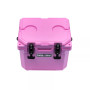 10 | 10.6 Qt. Premium Cooler with 2 Molded-in Cup Holders & Folding Aluminum Handle | Pink
