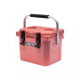 10 | 10.6 Qt. Premium Cooler with 2 Molded-in Cup Holders & Folding Aluminum Handle | Pink