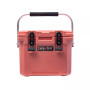 10 | 10.6 Qt. Premium Cooler with 2 Molded-in Cup Holders & Folding Aluminum Handle | Pink