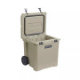 50 - 52 Qt. Premium Chest Cooler with Wheels and 4 Molded-In Cup Holders | White