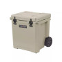 50 - 52 Qt. Premium Chest Cooler with Wheels and 4 Molded-In Cup Holders | White