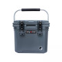 12 | 12.6 Qt. Premium Cooler with Molded-in Cup Holders and Folding Aluminum Handle |  Dark turquoise