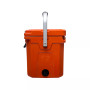 12 | 12.6 Qt. Premium Cooler with Molded-in Cup Holders and Folding Aluminum Handle |  Dark turquoise