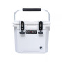 12 | 12.6 Qt. Premium Cooler with Molded-in Cup Holders and Folding Aluminum Handle |  Dark turquoise