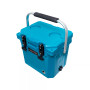 12 | 12.6 Qt. Premium Cooler with Molded-in Cup Holders and Folding Aluminum Handle |  Dark turquoise