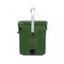 12 | 12.6 Qt. Premium Cooler with Molded-in Cup Holders and Folding Aluminum Handle |  Dark turquoise