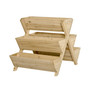 Raised Garden Bed, Planter Stand with 5 Planting Boxes, 4 Hooks