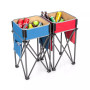 2 PCS Folding Camping Tables w/ Large Capacity Storage Sink
