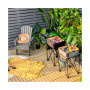 2 PCS Folding Camping Tables w/ Large Capacity Storage Sink