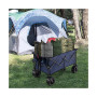 Folding Collapsible Wagon Utility Garden Cart w/ Wide Wheels Adjustable Handle