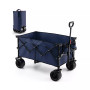 Folding Collapsible Wagon Utility Garden Cart w/ Wide Wheels Adjustable Handle