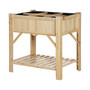 Raised Garden Bed, 6 Grid, 31" x 23" Storage Shelf for Vegetables