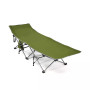 Camping Cot Heavy-Duty Outdoor Cot Bed w/ Side Storage Pocket