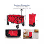 Folding Collapsible Wagon Utility Camping Cart