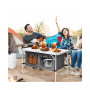 Adjustable Camping Table Aluminum w/ Storage Organizer