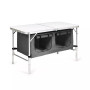 Adjustable Camping Table Aluminum w/ Storage Organizer