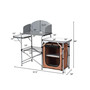 Foldable Camping Table Outdoor BBQ Portable Grilling Stand