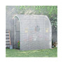Outdoor Garden Greenhouse Nursery w/ Window, Zippered Doors, White